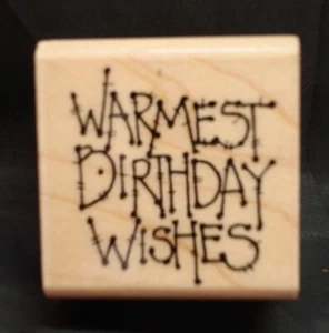 PrintWorks rubber stamp, GREETINGS 2 - Picture 1 of 17