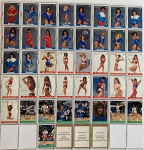 NBA Pro Cheerleaders Trading Card Set 44 Cards Lime Rock 1991
