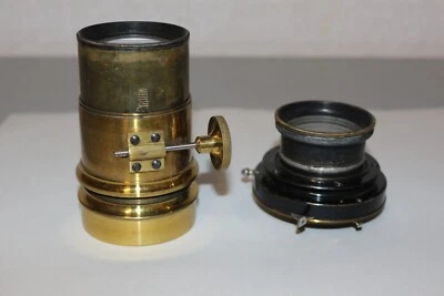 2 Stück Messing Objektive Antik 1 x Wollensak 1 x Unbekant - Image 1 of 4