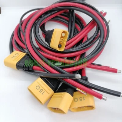5pcs Male Amass AS150U Plug Resistance Connector 55CM 8AWG Wire RC Update Cable - Image 1 of 4