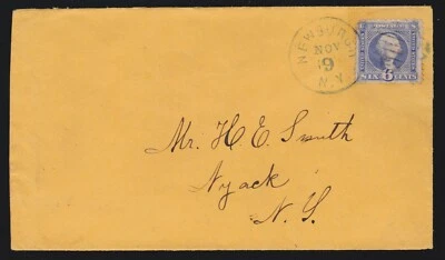 US 115 on Cover from Newburgh, NY SCV $500 - Image 1 of 2