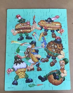 Mattel Food Fighters vintage 1989 puzzle RARE - Foto 1 di 6