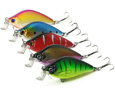 5 Stück Esox Wobbler für Hecht Zander Döbel Forelle Jerkbait Köder Angeln Köder  - Bild 1 von 4