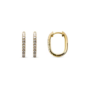 Creolen Gold 750 und Grown Lab -Diamant 0,5ct GVS Qualität - Picture 1 of 1