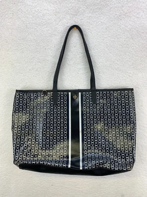 Bolso de Mano Tory Burch Para Mujer Grande Negro Blanco Géminis Eslabones de Cadena Foto 1 de 4