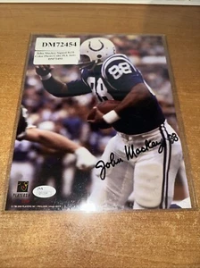 Autographed/Signed John Mackey Indianapolis Colts 8x10 Football Photo JSA COA - Picture 1 of 4