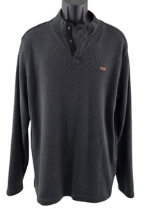 Camisa Levi's Para Hombre Forrada de Vellón Henley Pullover Manga Larga Gris - Talla Grande - Imagen 1 de 14