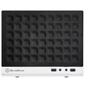 Silverstone SG13WB (black&white, mesh front panel)) Mini-DTX/Mini-ITX SFF Case - Picture 1 of 4