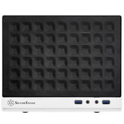Silverstone SG13WB (black&white, mesh front panel)) Mini-DTX/Mini-ITX SFF Case - Image 1 of 4