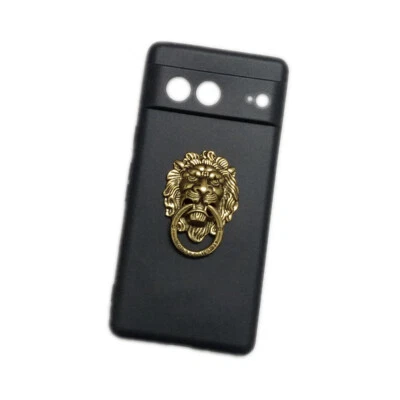 For Google Pixel 7 3D Lion Head Finger Ring Stand Holder Soft TPU Cover Case - Image 1 of 4