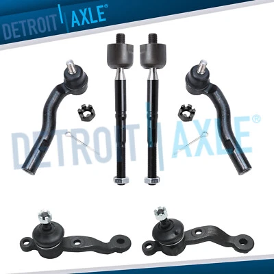 6Pc Inner Outer Tie Rods Ball Joints for 1998-2004 2005 Lexus GS300 GS400 GS430 - Image 1 of 4
