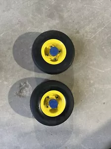 Paar 9/3.5-4 NHS Reifen pflegefrei massiv Rasenmäher John Deere Zero Turn Reifen Neu - Bild 1 von 12