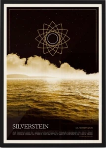 Poster Silverstein UK&EU 2025 Tour Poster, gift for fans - Picture 1 of 8