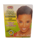 African Pride Olive Miracle Deep Conditioning  Curls & Coils Texturizer  Kit
