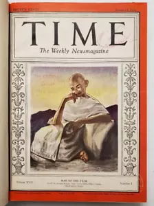 Time Magazine January 5 1931 Gandhi ~Charlie Chaplin~ Bound Volume Jan-March - Picture 1 of 16