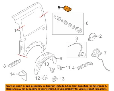 FORD OEM 10-13 Transit Connect Side Panel Components-Cylinder 2S6Z5828624A - Image 1 of 2