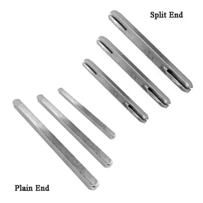 Spindle Bar Split Spindle Bar 8mm 7mm Door Handles Repairs, Plain or Slotted - Image 1 of 4
