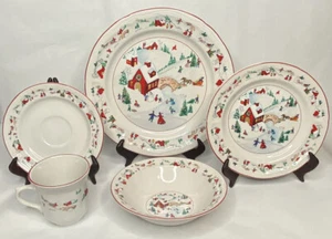 Farberware weiß Weihnachten #391 Weihnachten Urlaub fünfteilig Platz Einstellstück - Bild 1 von 108