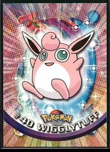 #40 Wigglytuff Pokemon Card Topps Blue Logo TV Animation Edition 1999 NM - Picture 1 of 2