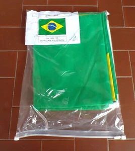 Bandiera BRAZIL Brasile ufficiale OLIMPIADI TORINO 2006 - NUOVA 100x150 - Picture 1 of 4