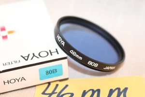 New Vtg HOYA 46mm 80B Blue FILTER Japan 46mm 80B Conversion/Light Balance - MINT - Picture 1 of 13