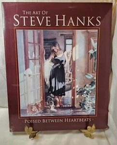 The Art of Steve Hanks Poised Between Heartbeats 1994 HC DJ Large Art Book Vtg - Imagen 1 de 24