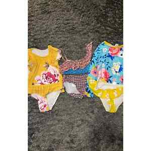 3 piece lot of Girl's two piece Bathing Suits