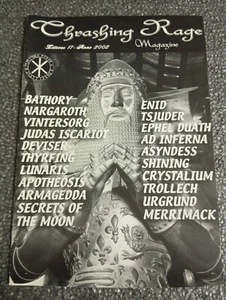 Thrashing Rage #17 Fanzine 2002 Bathory Nargaroth Thyrfing Deviser Vintersorg - Imagen 1 de 4