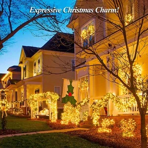 100/200 LED Solar Fairy String Light Copper Wire Outdoor Waterproof Garden Decor - Picture 1 of 48