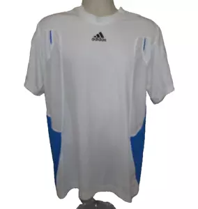 Adidas Medium Fußball Techfit Hyped Trikot weiß/blau Clima365 - Bild 1 von 9