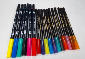 6x Tombow Doppelfasermaler "DUAL BRUSH PEN ABT" UND 10x Edding 1340 brushpen - Bild 1 von 1
