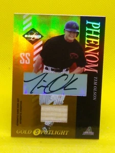 Tim Olson 2003 Leaf Limited Phenom AUTOGRAPH BAT GOLD SPOTLIGHT #183 **3/25** - Picture 1 of 2