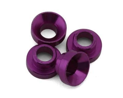 Yeah Racing Aluminum Servo Grommet Washers (Purple) (4) [YEA-YA-0577PP] - Image 1 of 2