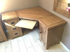 Solid Wood Desks and Computer Furniture | eBay - SOLID OAK CORNER COMPUTER DESK - FREE DELIVERY