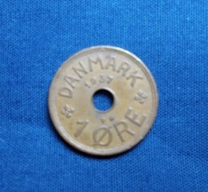 Dänemark 1937 1 Erz Münze, Komposition Bronze KM826.2 - Bild 1 von 2