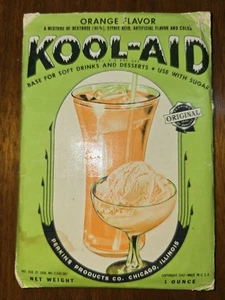 VTG RARE 1940s Kool-Aid Orange Flavor Packet Unused Full Collectible 1942 #4Kool - Picture 1 of 12