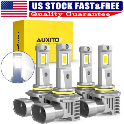 64W 9005 9006 16LED Headlight Kit Fog Lamps Super Bright 6500K High Low Beam X4 - Image 1 of 4