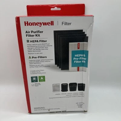 Kit de filtro purificador de aire Honeywell HRF-ARVP100 4 prefiltros 1 filtro Hepa Foto 1 de 4