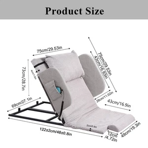 Electric Bed Lift Backrest 440lbs Capacity 2-80° Adjustable, Elderly & Pregnant - Picture 1 of 16