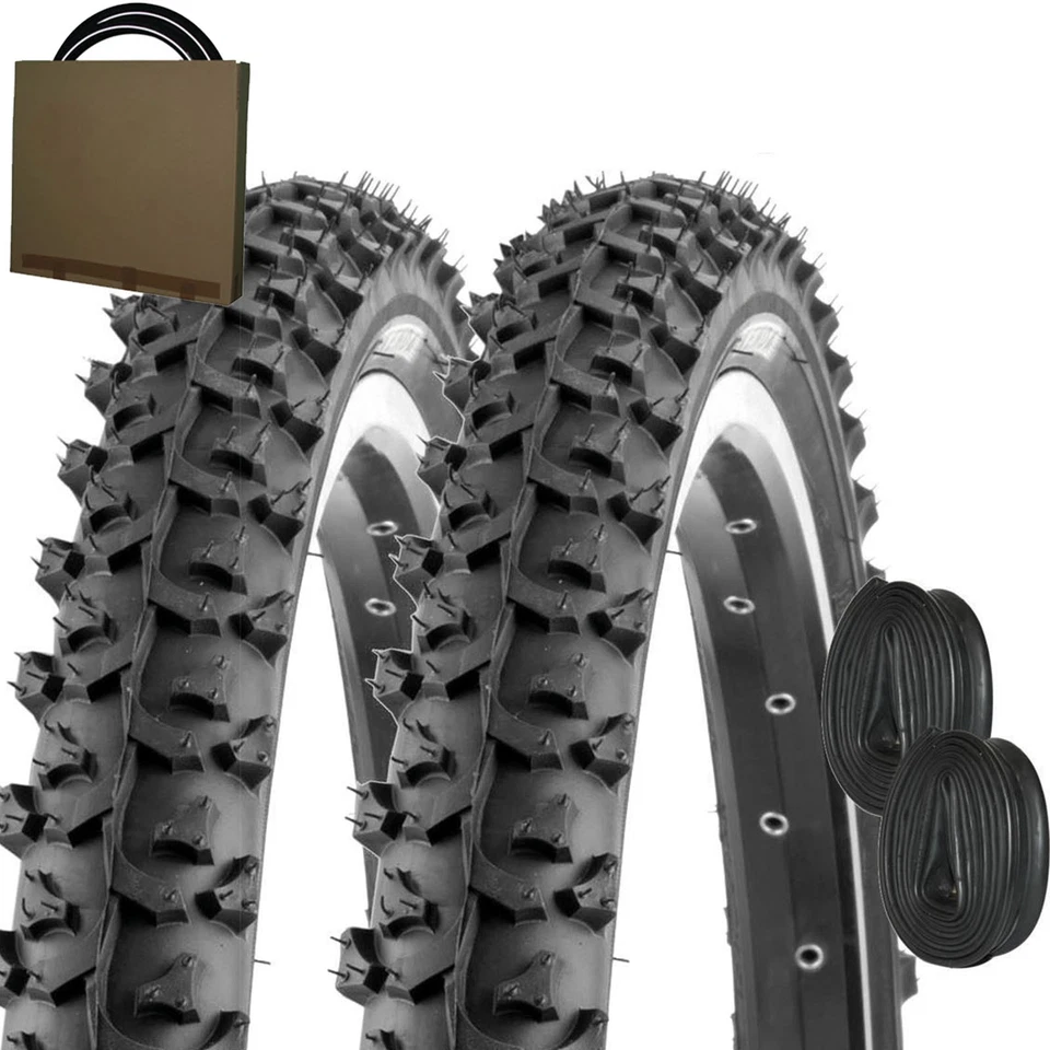 2x Fahrrad Reifen Mantel Bereifung ATB K-831A 24x1.95 50-507 schwarz + Schlauch  - Bild 1 von 1