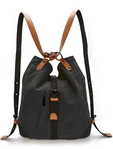 Purse Multifunctional Casual Backpack Canvas Crossbody Bag - Picture 1 of 3