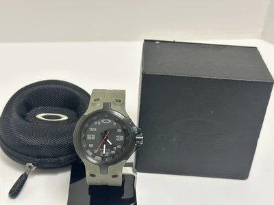 Oakley Bottlecap Watch Green Army. Oakley Watch Swiss Made Collector’s Item - Image 1 of 4