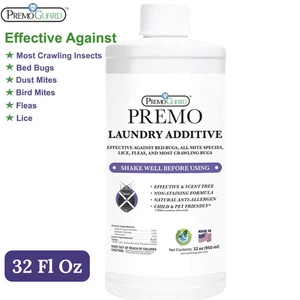 Bed Bug & Mite Liquid Laundry Detergent Additive by – 32 Oz –Stain & Odor Free - Picture 1 of 9