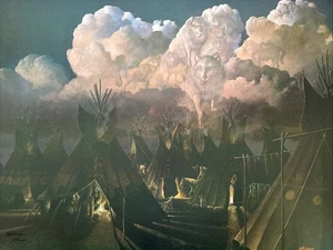 Bill Jaxon Wenn mein Bruder anruft signiert & nummeriert 604/1000 Kunstdruck 24,5 x 19,5 Zoll - Bild 1 von 6