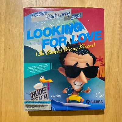 Leisure Suit Larry Goes Looking for Love (1988) IBM Tandy PC 3.5"&5.25" Big Box - Image 1 of 4