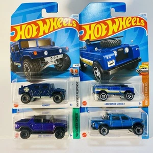 Hot Wheels 1:64 '23 Ram 1500 Humvee GMC Hummer EV Land Rover Series II - Picture 1 of 19