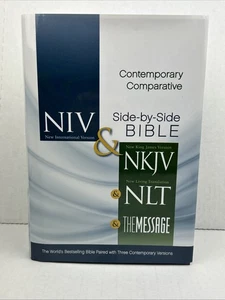 NIV, NKJV, NLT, The Message, Contemporary Comparative Study Side-by-Side - Picture 1 of 11