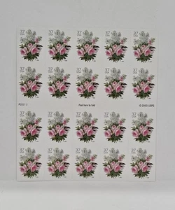 2004 - 37¢ - BOUQUET DA GIARDINO - Libretto completo di 20 francobolli - Mint NH - Foto 1 di 2