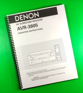 Bedienungsanleitung für Denon AVR-3805 Receiver, 104 Seiten mit Klarsichthüllen! - Bild 1 von 1
