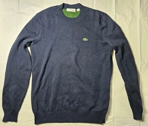 Lacoste Men’s Crew Neck Sweater Pullover Blue, Size Size 34 XS, S - Picture 1 of 7